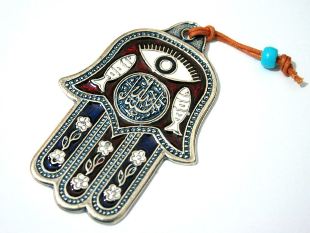 muslimští amulety pro štěstí hamsa